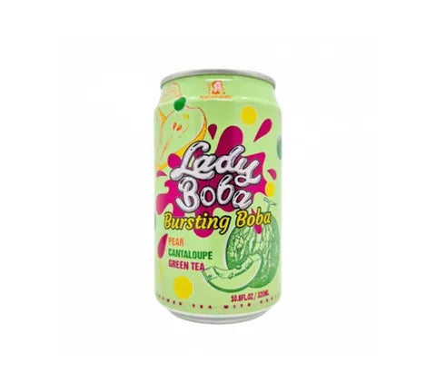 Madam Hong Lady Boba Bubble Tea Pear Melon Green Tea (320 gr)