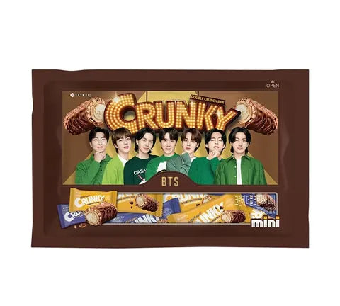 롯데 BTS Crunky Double Crunch Bar (361 Gr)