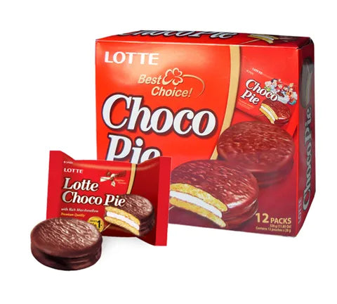 Lotte Choco Pie Chocolate (12 pakker) (336 gr)