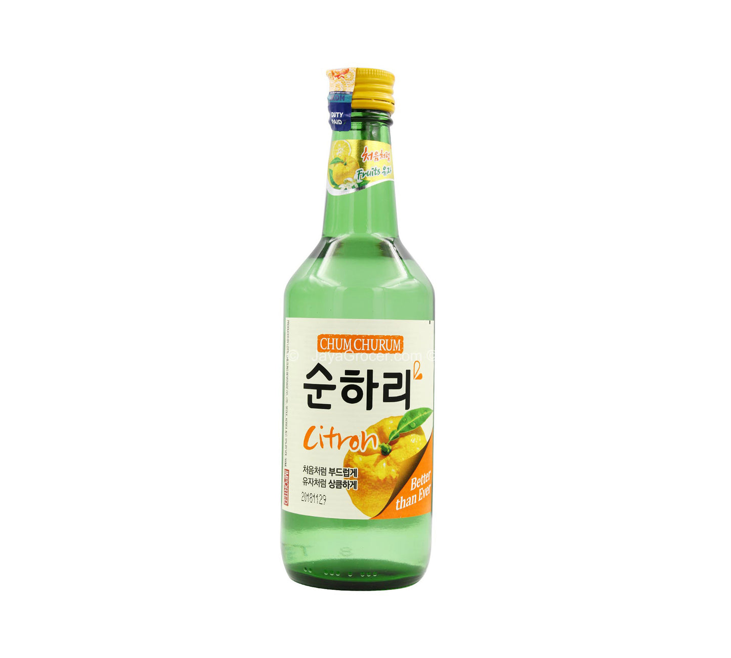 Lotte Chum Churum Soju Arôme Citron (Yuzu) 12% (360 ml)