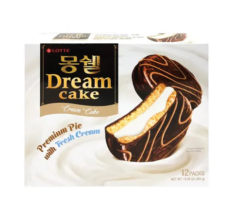 Lotte Moncher Dream Cake - Cream Flavour (12 Packs)