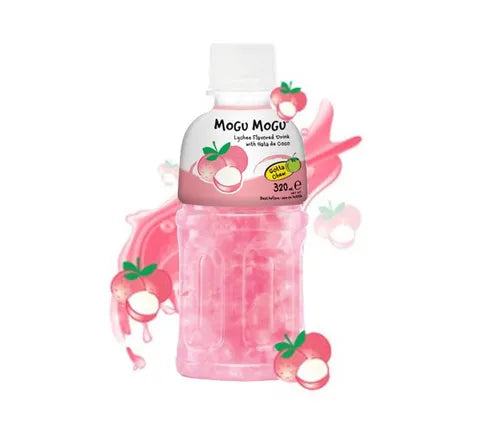 Mogu Mogu Lychee Flavored Drink With Nata de Coco (320 ml)