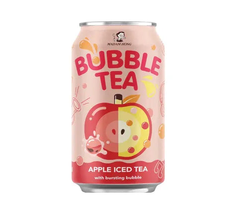 Fru Hong Bubble Tea Apple Iced Tea With Bursting Bubbles (320 Gr)