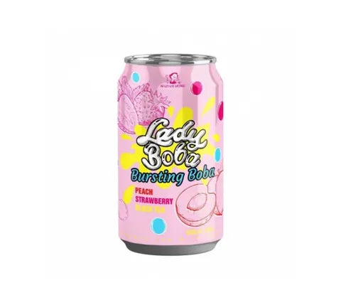 부인 홍 아가씨 Boba Bubble Tea Peach Strawberry Back Tea (320 gr)