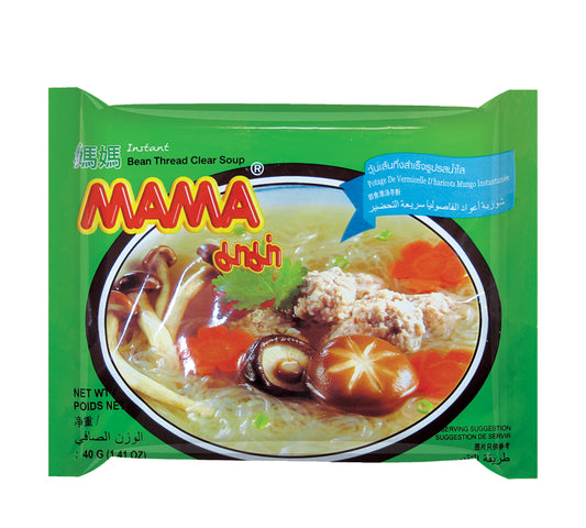 Mama Instant Bean Vermicelli Thread Clear Soup - Box (30 x 40 gr)