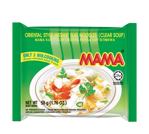 Mama Instant Platte noedel heldere soep (50 gr)