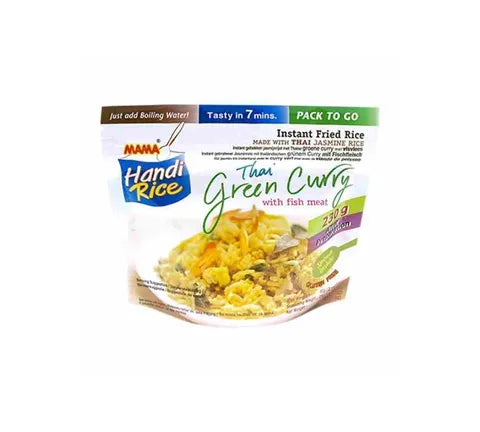 Mama Instant Fried Rice Thai Green Curry와 생선 고기 (80 gr)