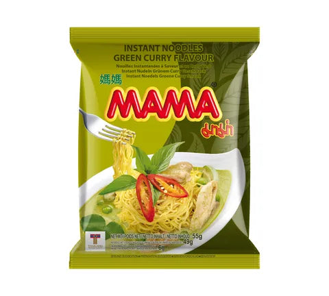Maman Instant Curry vert nouilles (55 gr)
