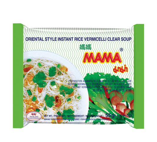 Mama Instant Rice Vermicelli Oriental Clear Soup - Box (30 x 55 gr)