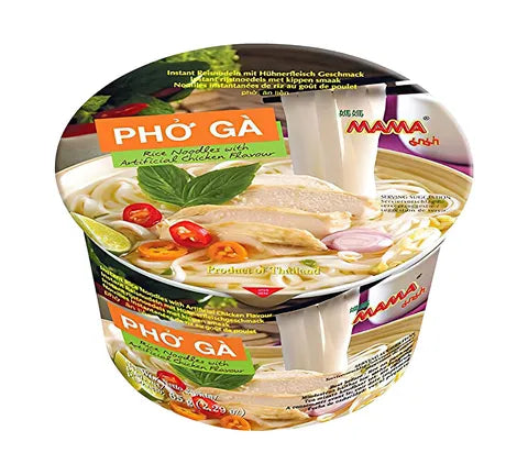 Mama Pho Ga Instant Risnudler skål - Multipakke (6 x 65 gr)