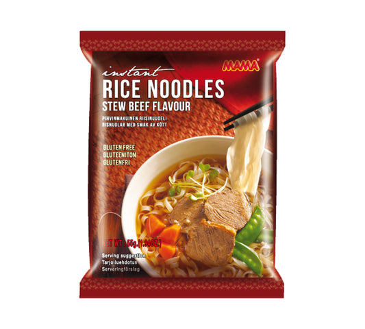 Mama Rice Noodles Ragoût Saveur de Boeuf (55 gr)