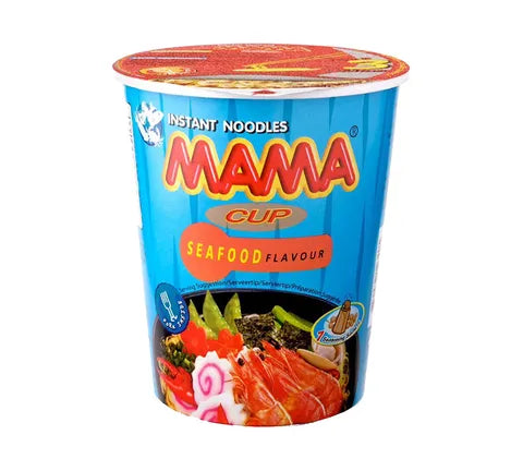 Mama Seafood Flavour Cup - Multi Pack (8 x 70 gr)