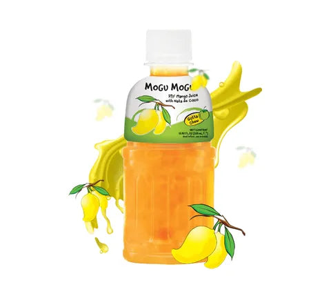 Mogu Mogu Mango Flavored Drink With Nata de Coco (320 ml)