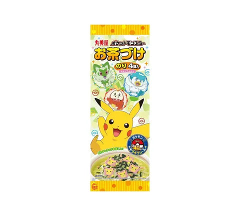 Marumiya Pokemon Ochazike Gewürze für Reissuppe mit geröstetem Nori - 4pcs. (14,4 gr)