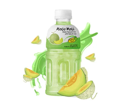 Mogu Mogu Melon Flavored Drink With Nata de Coco (320 ml)