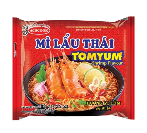 Acecook Mi Lau Thai Tom Yum Shrimp Instant Noodles (83 gr)