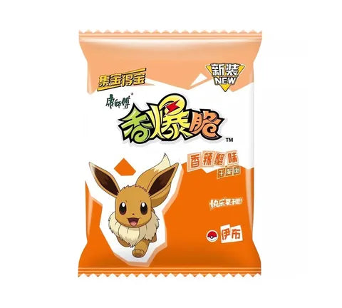 MR KONG Pokemon Crispy Noodles Snack - Spicy Crab Flavour (33 gr)