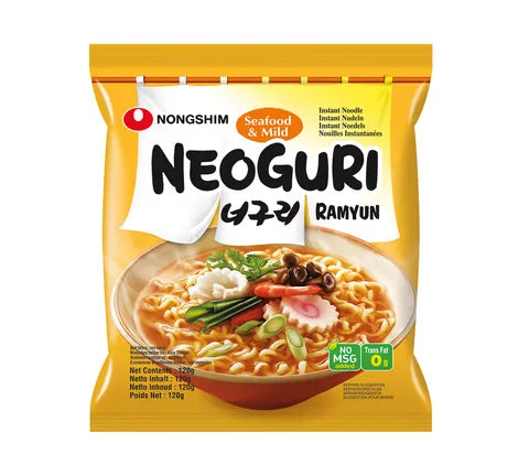 Nongshim Neoguri Seafood Mild  Instant Noodles (120 gr)