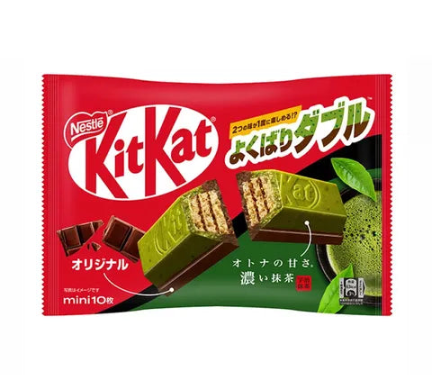 Nestle Kit Kat Chocolate Mini's - Doppelschicht -Matcha -Schokolade (118 g)