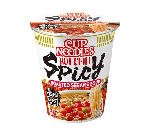 Nissin Cup Noodles Pittige Chili Geroosterde Sesamsoep - Multipak (8 x 66 gr)