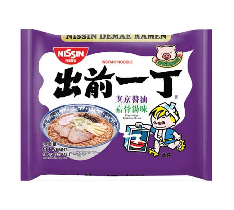 Nissin Demae Ramen Tokyo Shoyu Tonkotsu Flavour  (100 gr)