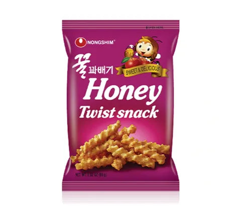 Nongshim Honey & Apple gearomatiseerde twist snack (75 gr)