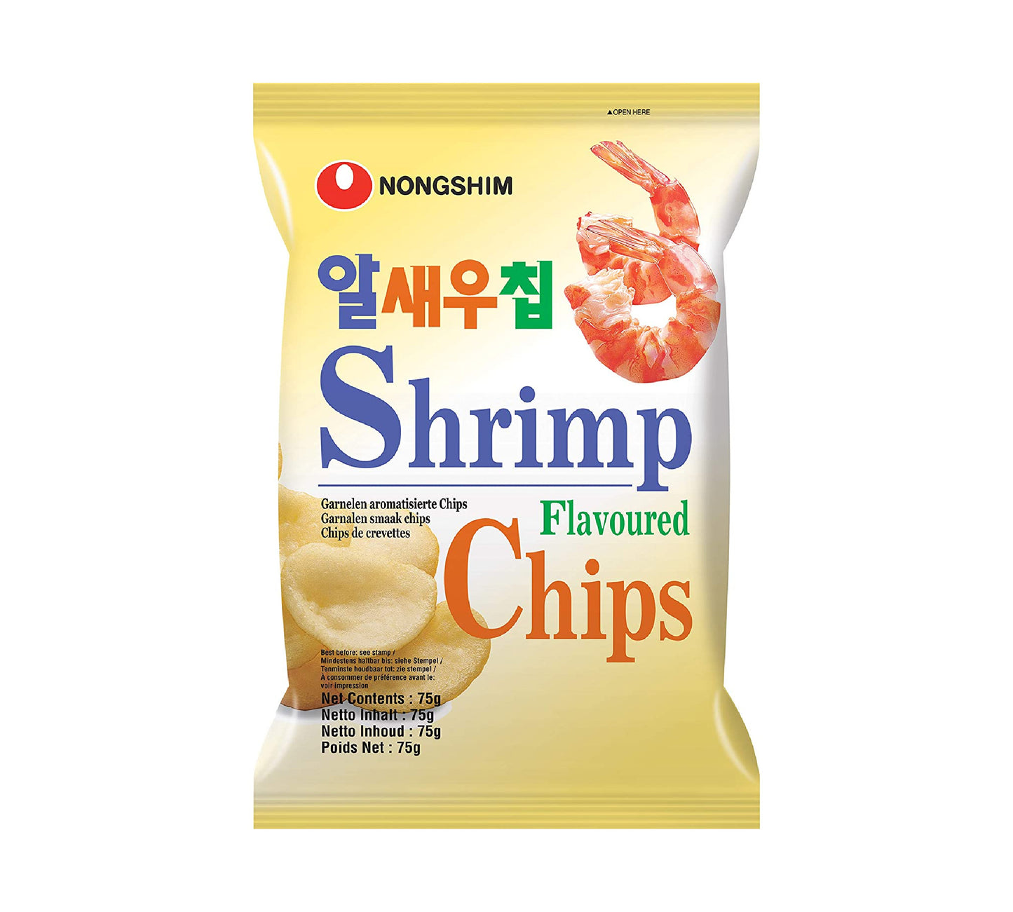Nongshim Shrimp Flavoured Chips (75 gr)