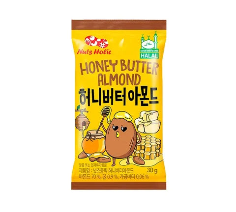 Nuts Holic Honey Butter Almonds - Multi Pack (8 x 30 gr)