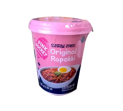 Pink Rocket Original Rapokki Cup (Ramen & Rice Cake) (140 gr)