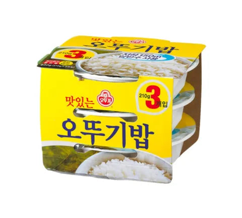 Ottogi gekookte rijst (magnetron) - Multi -pack (3 x 210 gr)