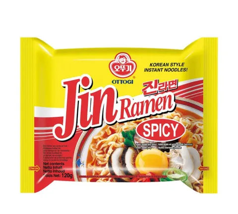 Ottogi Jin Ramen Spicy- 멀티 팩 (5 x 120 gr)