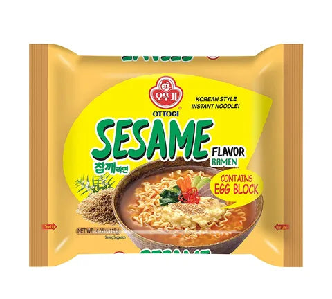 Ottogi Sesam Flavor Ramen med æg (115 gr)