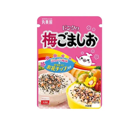 Marumiya Pink No Ume Gomashio Furikake Rice Seasoning with Black Sesame & Plum (40 gr)