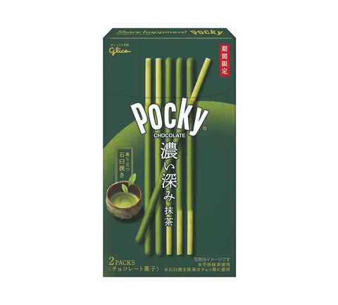 Pocky -Glico Chocolate Deep Matcha 2 팩 (78 Gr)