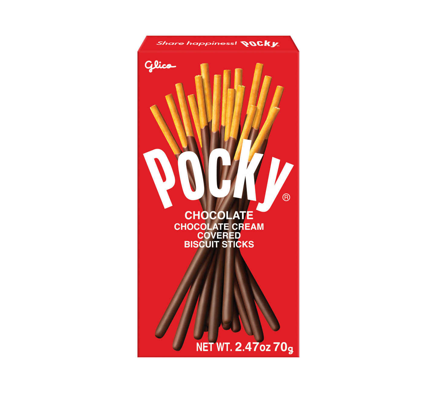 Pocky - Glico Schokoladengeschmack - Tablett (10 x 49 gr)