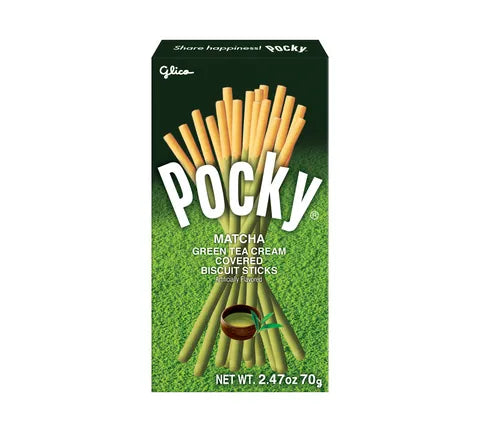 Pocky - Glico Matcha Green Tea Aroma - Multi Pack (10 x 39 Gr)