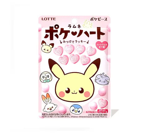 Lotte Pokeheart Strawberry & Lemon Flavour Candy (40 gr)