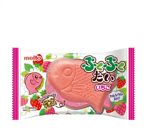 Meito Puku Puku Tai Air-in Strawberry - Multi Pack (10 x 16.5 gr)