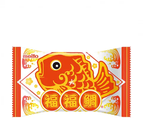 Meito Pukupuku Tai Taiyaki Chocolate Filled Fish Shaped Monaka Wafer (Limited Edition) (16.5 gr)