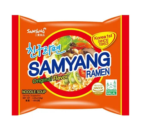 Samyang Ramen Original Noodles - Originele Smaak Sinds 1963 Instant Noedels (120 gr) 