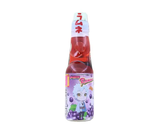 Hatakosen Ramune Boruto Grape Flavour (200 ml)