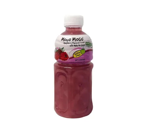 Mogu Mogu Raspberry Flavored Drink With Nata de Coco (320 ml)