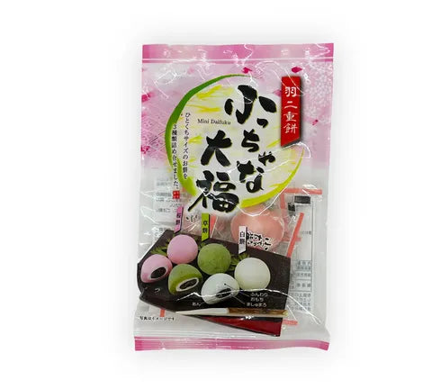 Kubota Red Bean Paste Mochi - Green Pink and White (110 gr)