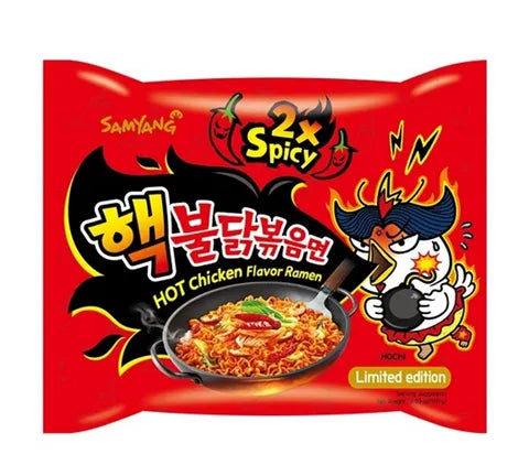 Samyang Buldak - 2x Spicy Extreme Hot Chicken Flavour - Instant Noedels (140 gr)