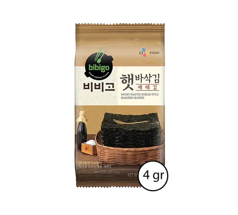 CJ Bibigo Savory Roasted Seasoned Seaweed Snack (4 gr)