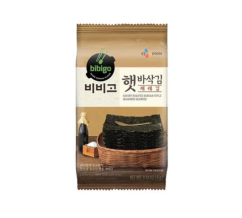 CJ Bibigo Savory Roasted Seasoned Seaweed Snack (5 gr)