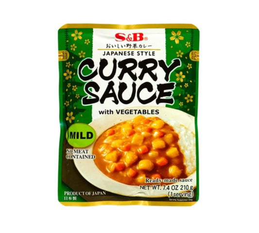 S&B Japanese Style Curry Sauce with vegetables Mild (210 gr)