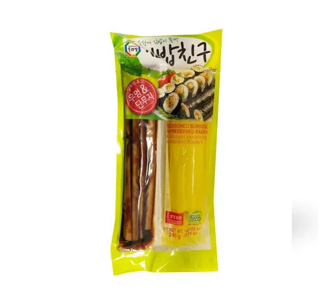 Surasang Seasoned Burdock & Pickled Radish in Brine (240 gr)