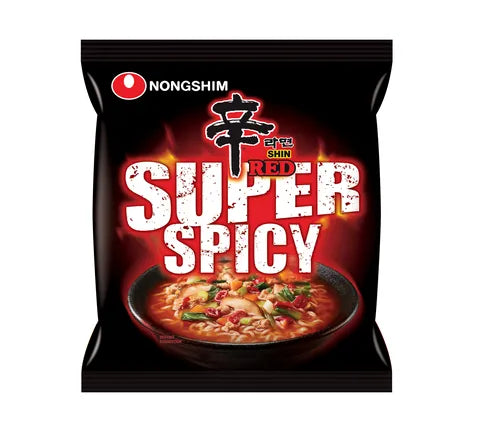 Nongshim Shin Ramyun Red Super Spicy Flavour  Instant Noodles (120 gr)