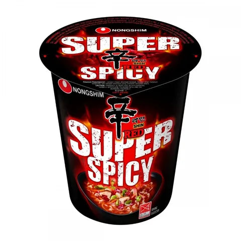 Nongshim Shin Red Super Spicy Cup Instant Noodles (68 gr)